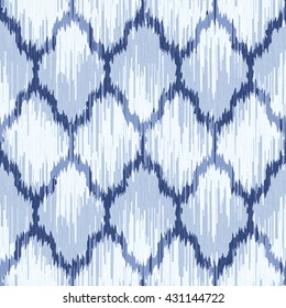 Faux tribal net pattern seamless vector background tile