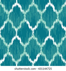 Faux tribal net pattern seamless vector background tile