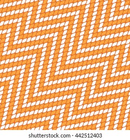 Faux tribal weave chevron pattern seamless background tile