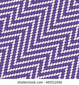 Faux tribal weave chevron pattern seamless background tile