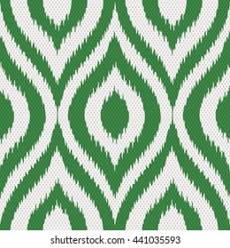 Faux tribal weave pattern seamless background tile