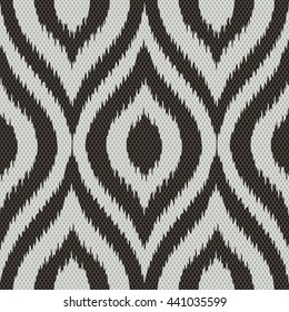 Faux tribal weave pattern seamless background tile