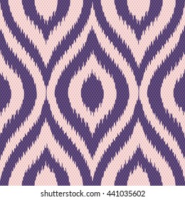 Faux tribal weave pattern seamless background tile