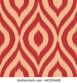 Faux tribal weave pattern seamless background tile