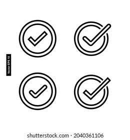 vector de icono de marca de verificación favorita adecuado para su diseño de seguridad