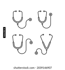 favorit stethoscope icon vector suitable for your medical design