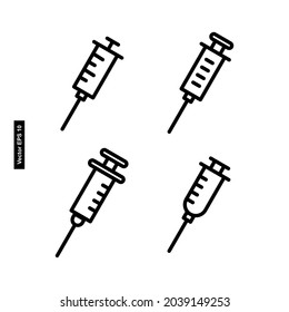 vector de icono de jeringa favorita adecuado para su diseño médico 