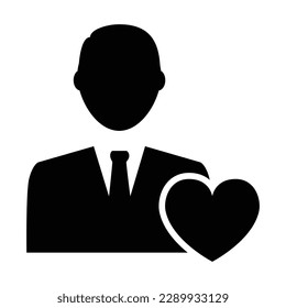 Favorite Account Icon, Vector Graphics