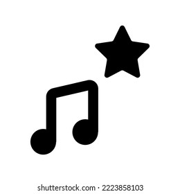 Favorite audio icon.mark (vector illustration)