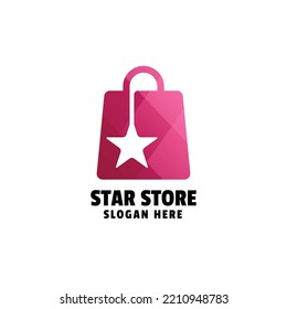 Favorite Bag Store Gradient Icon Logo
