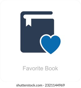 Concepto de icono de archivo y libro favorito