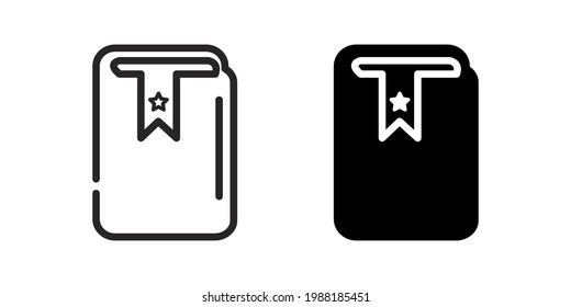 Favorite book icon, Vector illustration eps.10
