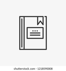 Favorite Book Modern Simple UI Vector Icon
