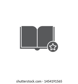 favorite book vector icon isolated on white background