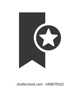 Favorite bookmark icon. vector graphics
