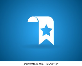 Icono de marcador favorito, ilustración vectorial