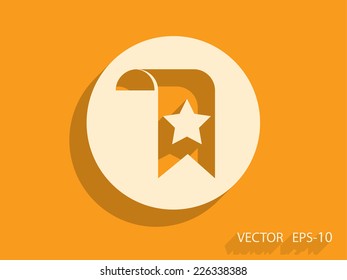 Icono de marcador favorito, ilustración vectorial