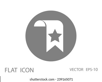 Icono de marcador favorito, ilustración vectorial