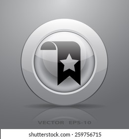 Icono de marcador favorito, ilustración vectorial