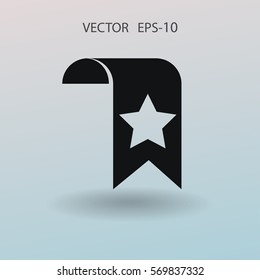  Favoriten-Lesezeichen-Symbol, Vektorgrafik