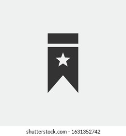 Favorite bookmark tag vector icon