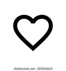 favorite border Icon. Flat style design isolated on white background. Vector illustration