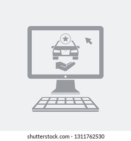 Favorite car on computer page