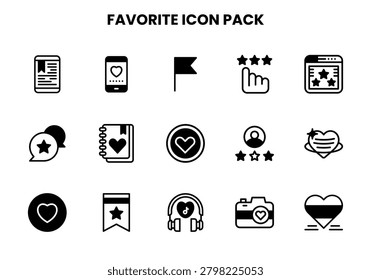 Favorite collection featuring DuoTone icons for web and mobile.