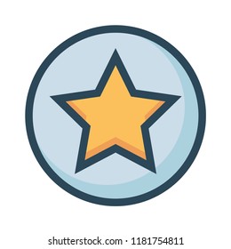 favorite color line icon