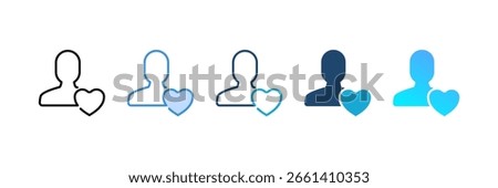 Favorite Contact icon set multiple style collection