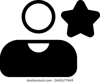 Favorite Contact Semi Solid Icon Design