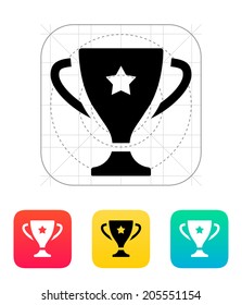 Favorite cup icon. Vector illustration.