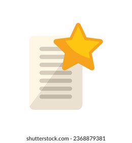 Favorite data icon flat vector. Time interface. Web address isolated