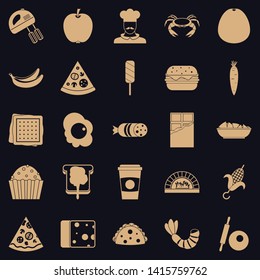 Favorite dish icons set. Simple set of 25 favorite dish vector icons for web for any design