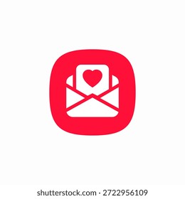 Vector de signo de icono de correo electrónico favorito