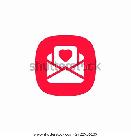 favorite email icon sign vector