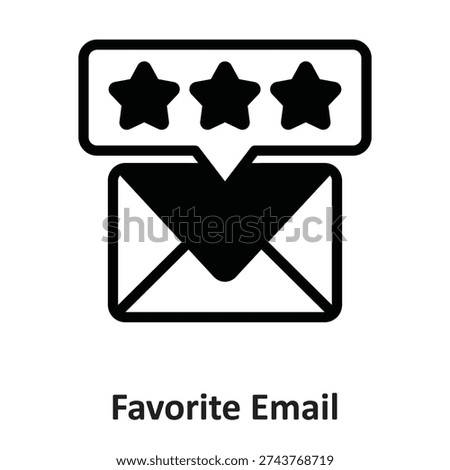 Favorite Email Vector icon which can easily modify or edit

