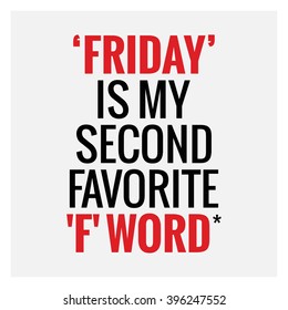 Favorite F Word Vector Design Concept