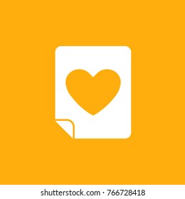 Favorite File Vector Icon 
