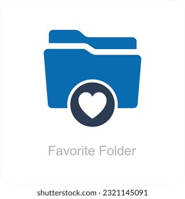 Favorite Folder and File Icon Concept