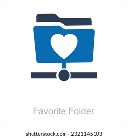 Favorite Folder and File Icon Concept