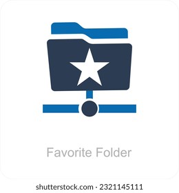 Favorite Folder and File Icon Concept