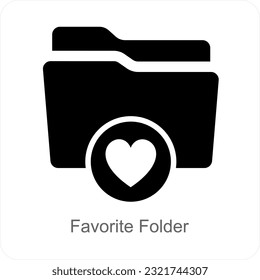 Favorite Folder and File Icon Concept