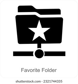 Favorite Folder and File Icon Concept