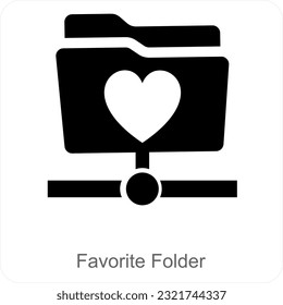 Favorite Folder and File Icon Concept