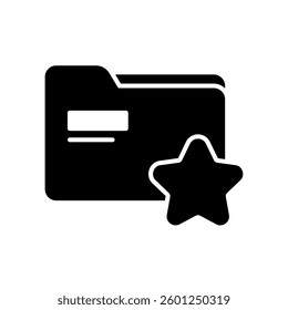 Favorite folder icon for storing files or documents

