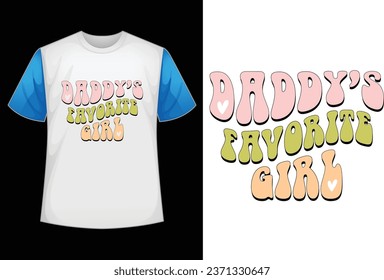 daddy’s favorite girl retro design