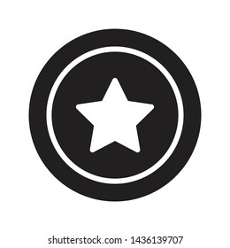 favorite glyph flat vector icon