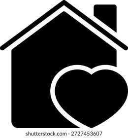 Vector de ilustración de icono de glifo favorito