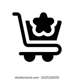 favorite glyph icon. Strong and solid vector icon for websites, mobile interfaces, presentations, and visual branding. High quality and easy to edit.